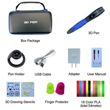 Load image into Gallery viewer, SMAFFOX 3D Pen With 18 Colors 54 Meter PLA Filament Printing Pen Support  ABS and PLA Kids Diy Drawing Pen With LCD Display
